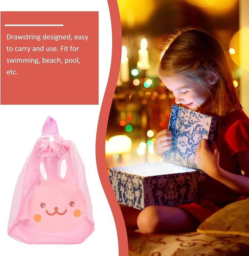 حقيبة ألعاب شاطئ كبيرة سعة شبكية كرتونية للأطفال لتخزين ألعاب الرمل للسفر والترفيه - Image 4